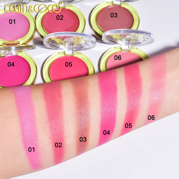 6-Color Flawless Flush Cream Blush Set