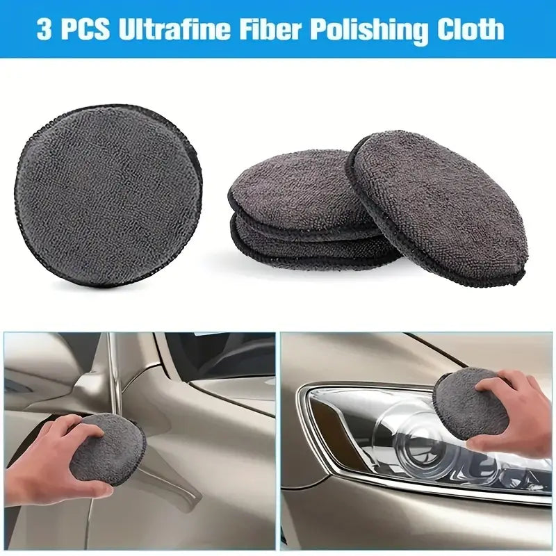 9 Pcs Car Wash Cleaning Microfiber kit