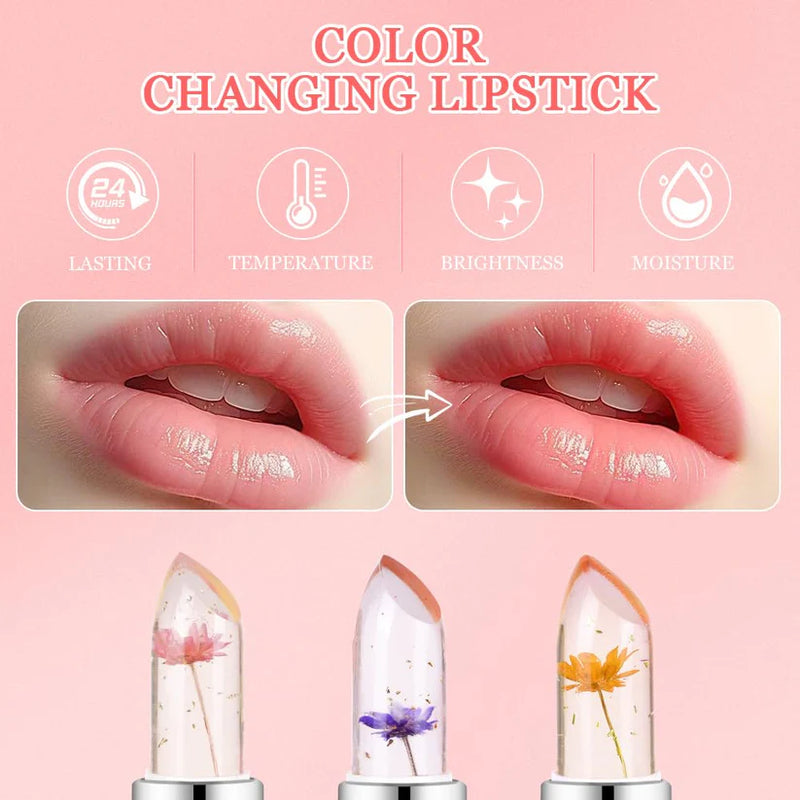 Flower Power Lip Gloss: 6-Piece Temperature-Changing Set