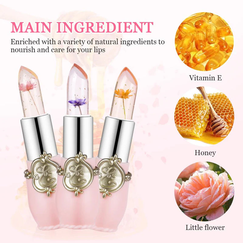 Flower Power Lip Gloss: 6-Piece Temperature-Changing Set