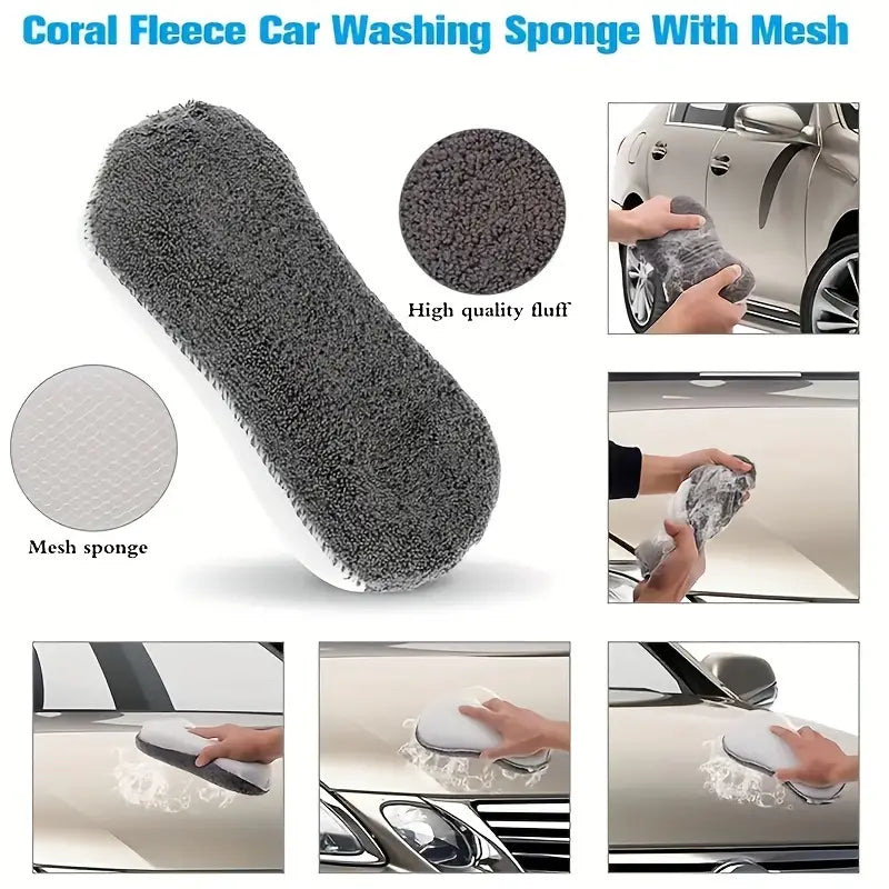 9 Pcs Car Wash Cleaning Microfiber kit