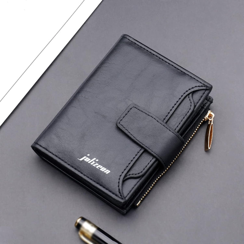 Compact Leather Wallet - Stylish and Functional Everyday Accessory