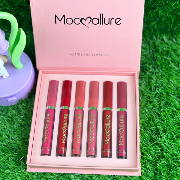 Mocallure Matte Liquid Lipgloss 6Pcs Pack