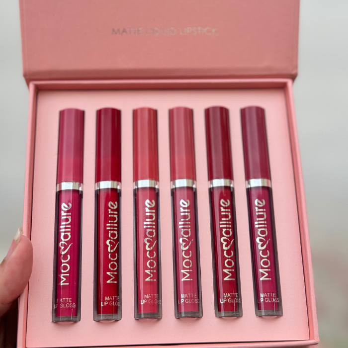 Mocallure Matte Liquid Lipgloss 6Pcs Pack