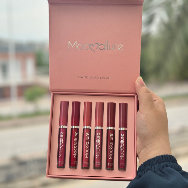 Mocallure Matte Liquid Lipgloss 6Pcs Pack