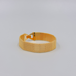 Mesh bracelet in yellow gold