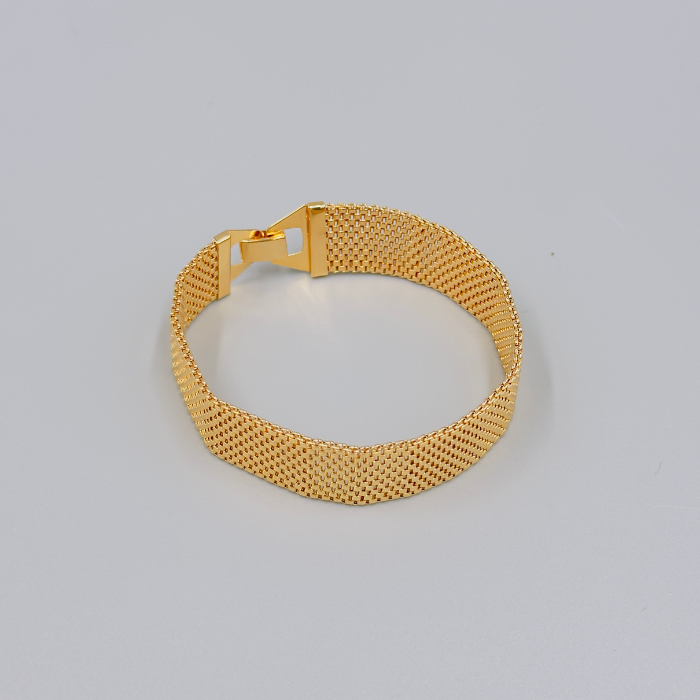 Mesh bracelet in yellow gold