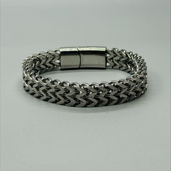 Pure Stainless Steel Italian Bracelet for Mens