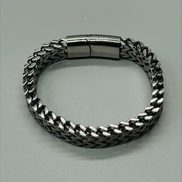 Pure Stainless Steel Italian Bracelet for Mens