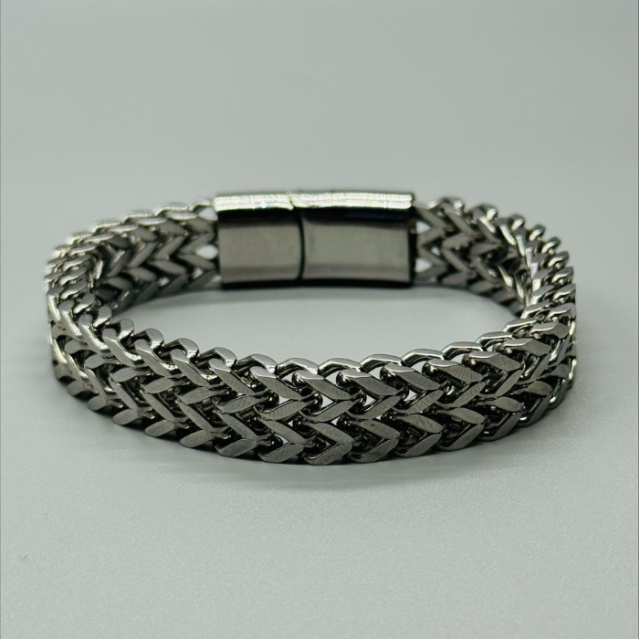 Pure Stainless Steel Italian Bracelet for Mens