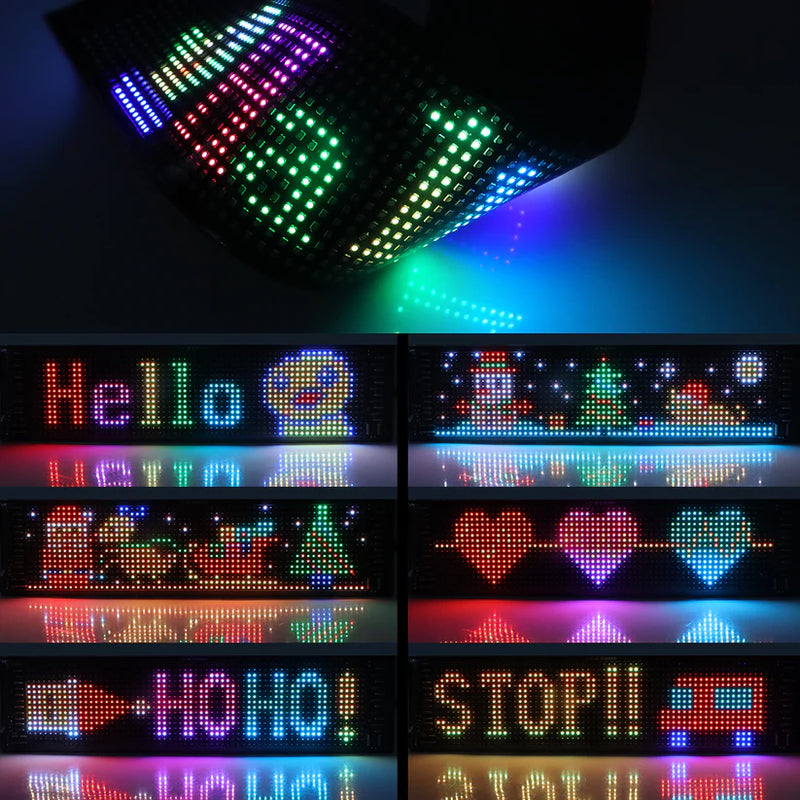 Customized LED Matrix Pixel  Display Panel For Car (12x20 CM)