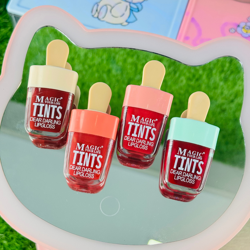 🌈 Magic Tints Ice Cream-Shaped Lip Gloss Set 🌈