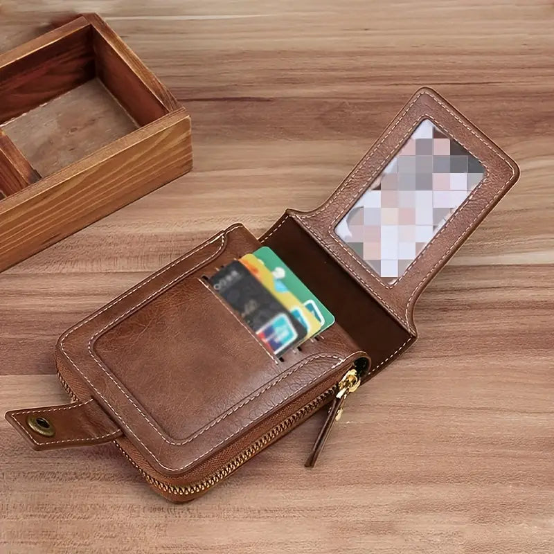 Men's Stylish Tree Pattern Wallet - Compact, Versatile, and Durable