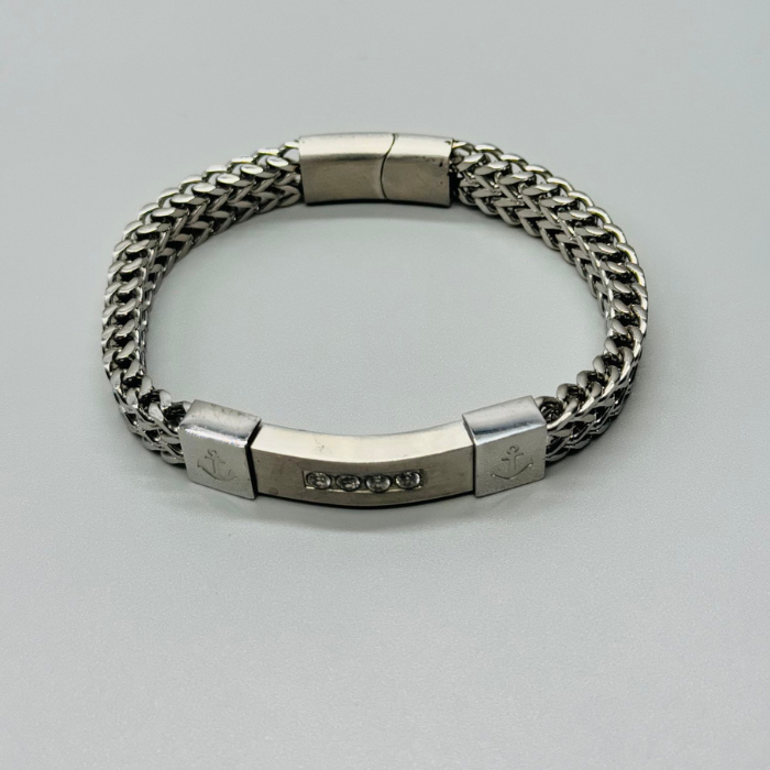 Pure Stainless Steel Italian Bracelet for Mens